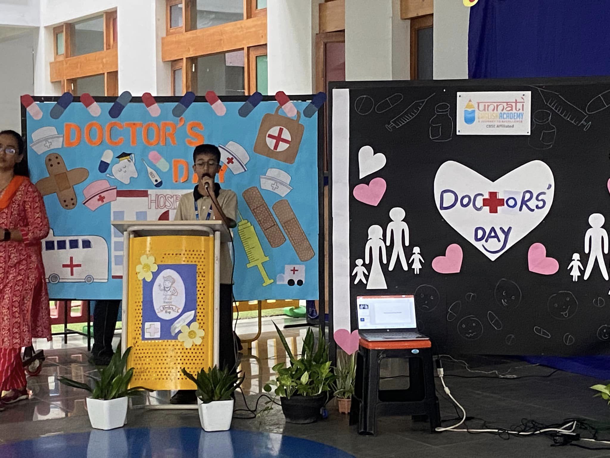 Doctor’s Day Celebration 🥼🩺 Special Guest: Dr. Eshita Shah (Pulmonologist) from Shalby Hospital Surat. Topic: Awareness on Lungs Health and effects of Tobacco and smoking  Grade: 5 to 12 (Boys)
