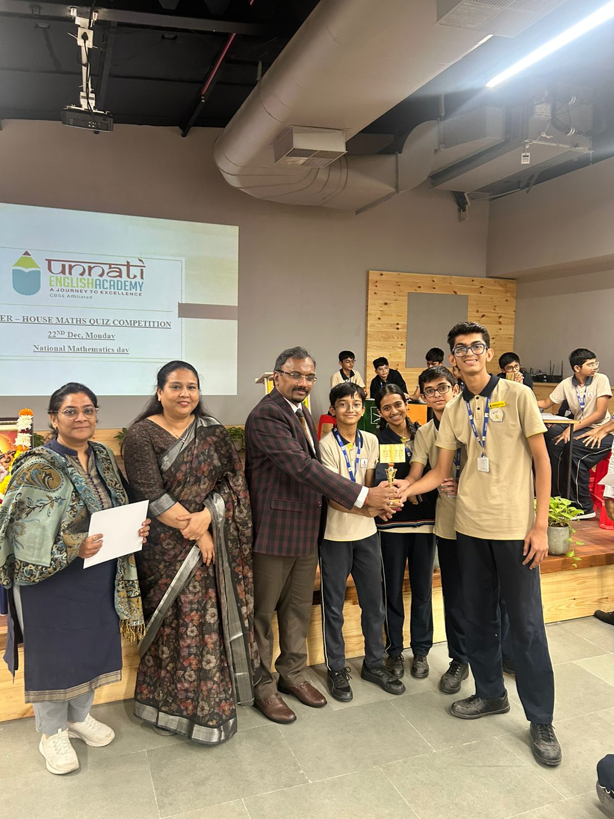 Inter House Maths Quiz Competition on National Mathematics Day